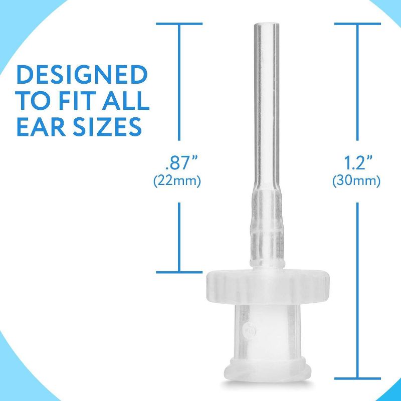 Impresa 25 Pk Ear Washer Disposable Tips/Replacement Ear Wash Tubes Compatible w/ Doctor Easy(TM) Elephant & Rhino Ear Washers/Ear Wash/Wax-RxSystems, 3 of 8