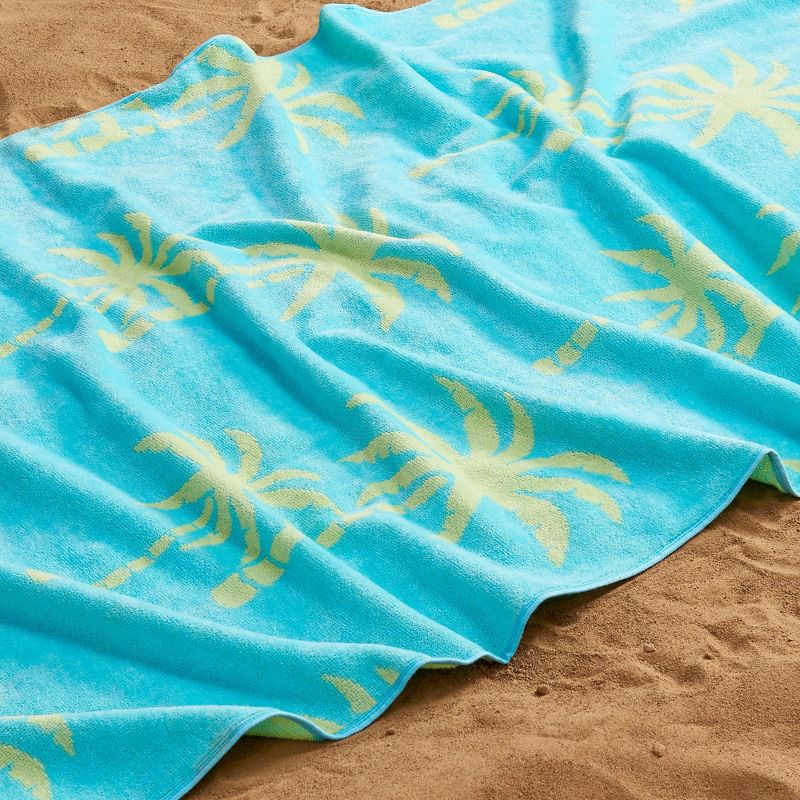 Cotton Jacquard Printed Beach Towel 2 Pack - Great Bay Home, 4 of 9