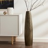 HomeRoots 40" Gold Tapered Ceramic Floor Vase - 2 of 4
