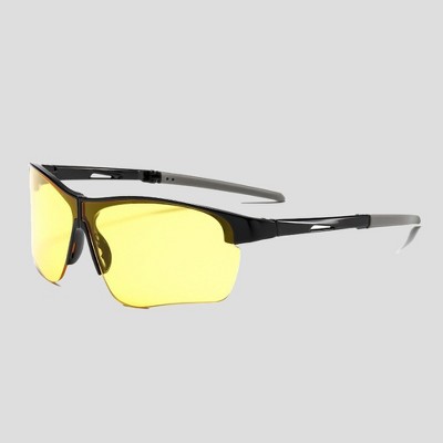 Anna-Kaci Active Women's Foldable Color-Changing UV-Protect Outdoor Sports Running Sunglasses- Yellow
