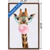 Trends International Reinders - Funky Giraffe Framed Wall Poster Prints - 3 of 4