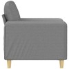 vidaXL Sofa Chair Light grey Fabric (100% polyester), metal, plywood - 3 of 4