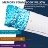 Itopfox Memory Foam Body Pillow for Adults, Long Full Body Support Pillow for Side Sleepers, Soft and Firm Comfort for Sleeping - 2 of 4