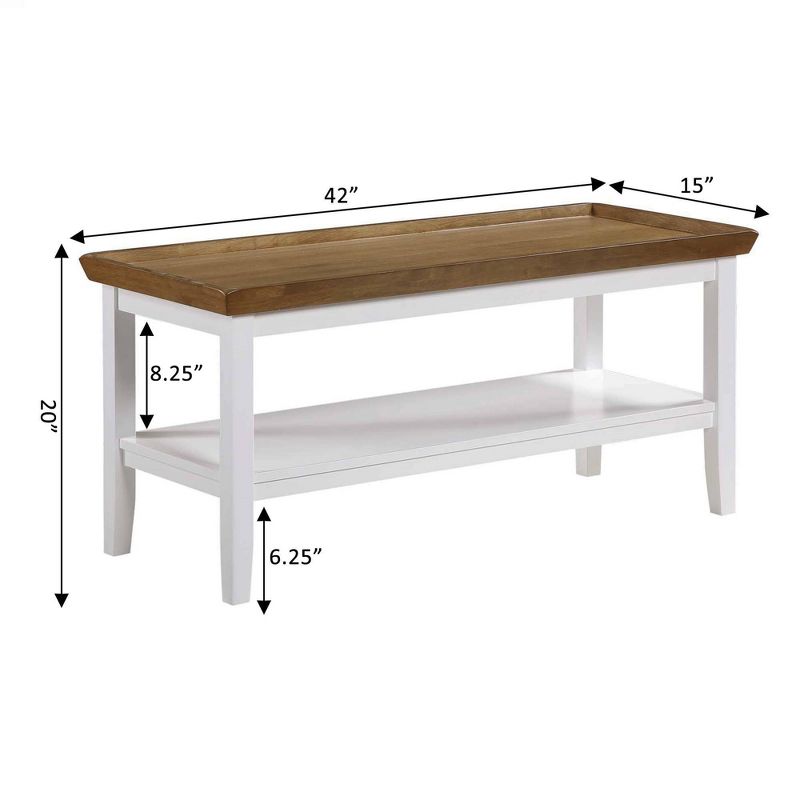 Breighton Home Shadowbrook Coffee Table with Shelf, 6 of 9