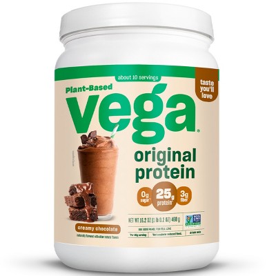 Image of Vega Original Chocolate Vegan Plant Based Protein Powder - 16.2oz