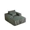 62.5-Inch Corduroy Sofa Lounger - Assembled, Plush Modern Sleeper for Living Room & Bedroom Comfort - 4 of 4