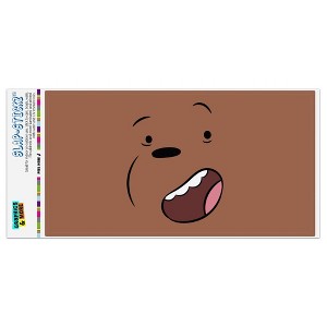 We Bare Bears Grizz Face Automotive Bumper Sticker - 1 of 4