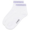 Memoi Girls' Ziggy Double Ring Cotton Blend Anklet Sock - 3 of 4