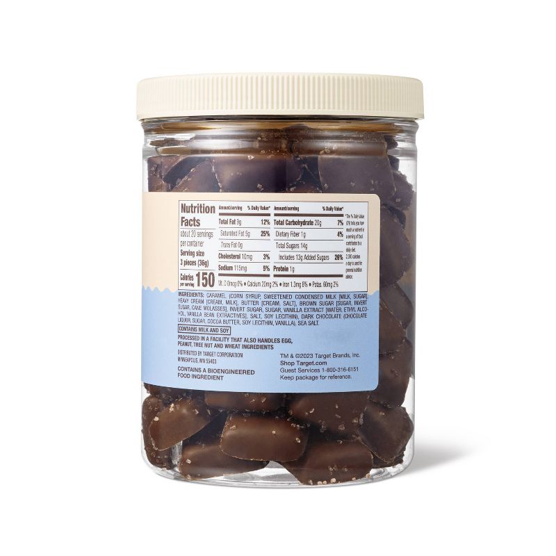 Dark Chocolate Sea Salt Caramels Candy - 25oz - Favorite Day&#8482;, 4 of 5