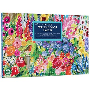eeBoo Piece & Love: Seaside Garden Watercolor Pad - 16 Sheets, 85 LB, 9.5 x 6.5" - 1 of 4