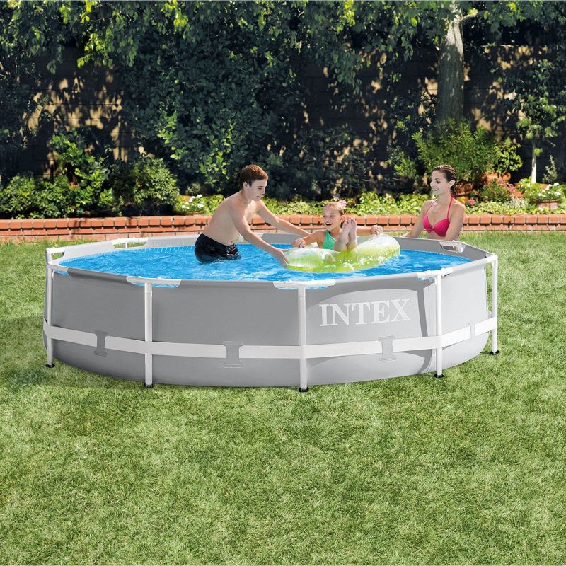 Intex 10 Feet x 30 Inches Outdoor Swimming Pool w/ Cartridge Filter Pump System, 3 of 7