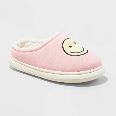 Kids' Percy Wink Smiley Face Clog Slippers - art class™ Pink 13-1