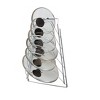 Organize It All Lid Rack Holder: Steel Kitchen Rack, Under Cabinet Mount, Silver, 15.75" H x 18.11" D x 12.01" W - 3 of 4
