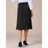 INSPIRE CHIC Women's High Waisted Flowy A-Line Casual Long Skirt with Pockets Midi Skirts - 4 of 4