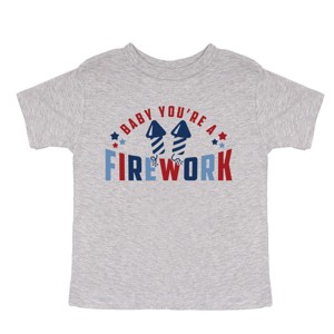 The Juniper Shop Baby You're A Firework Stars Toddler Short Sleeve Tee - 1 of 4