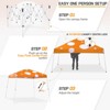 EAGLE PEAK Slant Leg Pop-up Canopy Tent Easy One Person Setup Instant Outdoor Beach Canopy Folding Portable Sports Shelter - 2 of 4