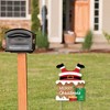 Big Dot of Happiness Santa Claus Stuck in Chimney - Outdoor Lawn Sign - Funny Christmas Yard Sign - 1 Piece - 2 of 4