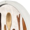 Creative Products Kitchen Spoon Still Life 20 x 20 Round White Framed Print - 3 of 4