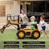 Kids Ride-On Excavator Digger Car, 12V Remote Control Electric Digging Arm, Dual 35W Motors, 10Ah Large Battery - 3 of 4