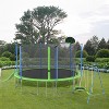 ELJGET 12/14 ft Trampoline with Slide & Swings, Recreational Trampoline with Basketball Hoop & Ladder, Outdoor Backyard Trampoline for Kids & Adults - 3 of 4