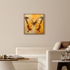 Art Remedy Golden Ochre Butterfly II Elegant Butterfly Wall Art Framed - 2 of 4