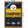Trends International NFL Pittsburgh Steelers - Champions 23 Framed Wall Poster Prints - 3 of 4