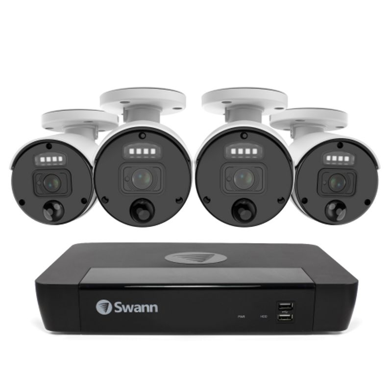 Swann NVR Security System, Round Master Bullet Cameras, 87680 Hub, Black, 3 of 9