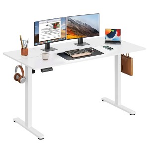 GALAXHERO 55 x 28 Inch Electric Standing Desk, Adjustable Height Sit-to-Stand Desk with 3 Memory Presets, Ergonomic Computer Desk for Home Office - 1 of 4