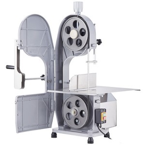 VEVOR Electric Meat Bandsaw, 1500W Stainless Steel Countertop Bone Sawing Machine, Workbeach 19.3" x 15", 0.16-7.9 Inch Cutting Thickness, Silver - 1 of 4