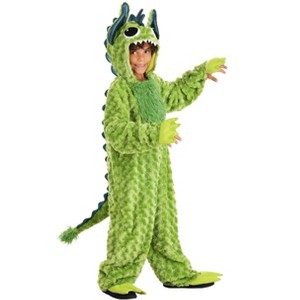 HalloweenCostumes.com Little Green Monster Costume for Kid's. - 1 of 4