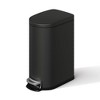 Metal Trash Can with Lid - Step-on Kitchen Garbage Bin, Rustproof, Waterproof with Inner Bucket & Soft Close Lid - 3 of 4