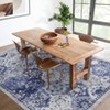 Fulvari Washable Area Rug Vintage Trellis Accent Rug with Non-Slip Backing, Farmhouse Floral Print Indoor Carpet,Bedroom, Kitchen - 3 of 4