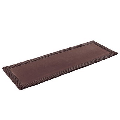 Teak Bath Floor Mat Runner Caramel - Hip-o Modern Living : Target