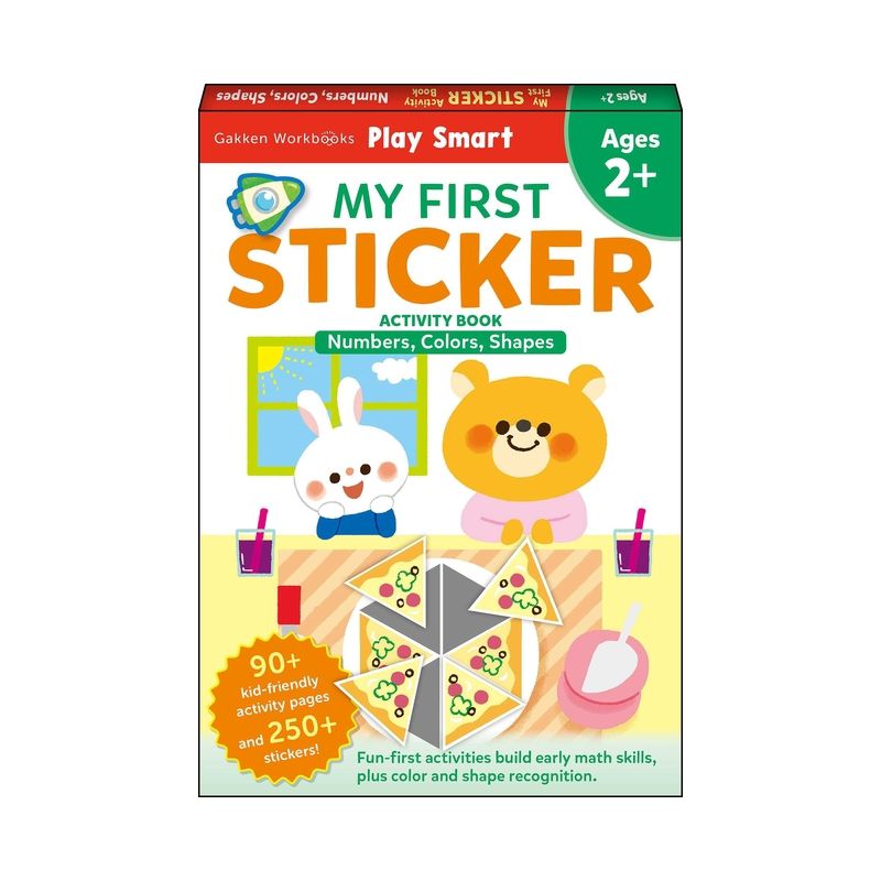 Play Smart My First Sticker Numbers, Colors, Shapes - by  Gakken Early Childhood Experts (Paperback), 1 of 2