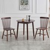 Dexmalle Mid Century Elegant Walnut Round Dining Table - 3 of 4
