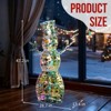 SEVOBAL 4FT Iridescent Snowman Christmas Decorations Holiday Decor for Xmas Outdoor Indoor Decor Lighted Holiday Displays, Silver, 28.7"*13.4"*47.2" - 4 of 4
