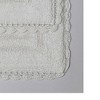 RT Designers Collection Adamo 2 Pieces Premium Cotton Anti Skid Bath Rug Set White - 2 of 3