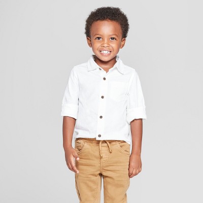 boys white button up shirt