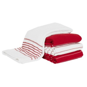 All-Clad Skipping Stripe & Wave Kitchen Towels, 4-Pack - 1 of 4