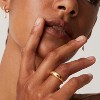 14K Gold Plated Chunky Dome Ring |Puffy Dome Stackable Rings | Chunky Signet Ring for Women - 2 of 4