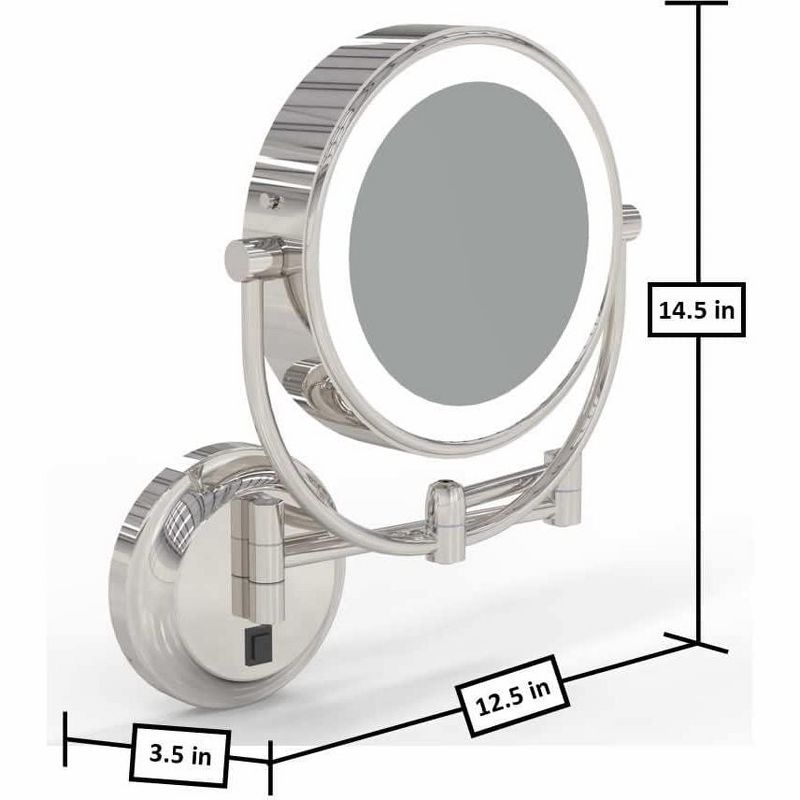 Aptations Kimball & Young Neo Modern LED Lighted Wall Mirror, 4 of 9