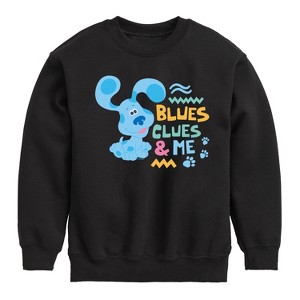 Boys' - Blue's Clues & You! - Blue's Clues & Me Graphic Long Sleeve Fleece Sweatshirt - 1 of 4