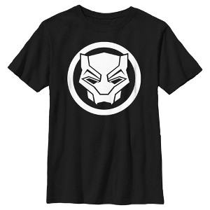 Boy's Black Panther: Wakanda Forever White Panther Icon T-Shirt - 1 of 4