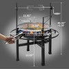 SEVOBAL Grill Cookware Round Iron Charcoal, Portable Outdoor BBQ Grill for Camping, Picnics, Durable High-Temp Surface, Black, 33.46"*33.46"*40.55" - 2 of 4