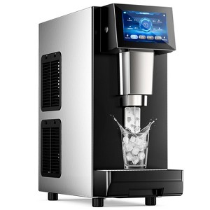 Hooure Undercounter Nugget Ice Maker with Water Dispenser ¨C 60 lbs/Day, 10 lbs Bin - 1 of 4