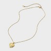 14K Gold Dipped Heart Charm Initial Necklace - A New Day™ Gold - 2 of 4