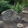 Gardenised Decorative Outdoor Weather-Resistant Artistic Artificial Faux Stone Rock, Garden Patio Granite Grey Fiberglass Stone - 2 of 4