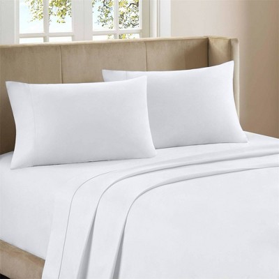 Twin Organic Cotton Deep Pocket Percale Sheet Set Arctic White - Purity Home