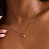 EVRY JEWELS WATERPROOF Gold or Silver Plated Cutie Pie Necklace - 2 of 3