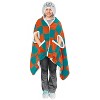 NFL Miami Dolphins Youth Bloncho Faux Shearling Wearable Blanket - 2 of 2